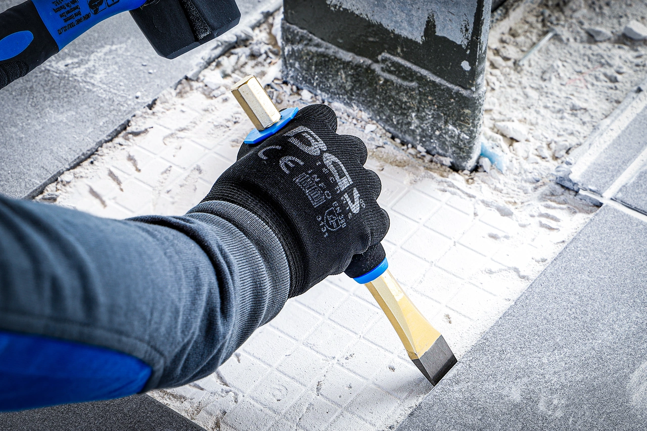 Splintutdrivare-/ Körnare-/ Plattmejsel-sats | med handskydd | 13 delar