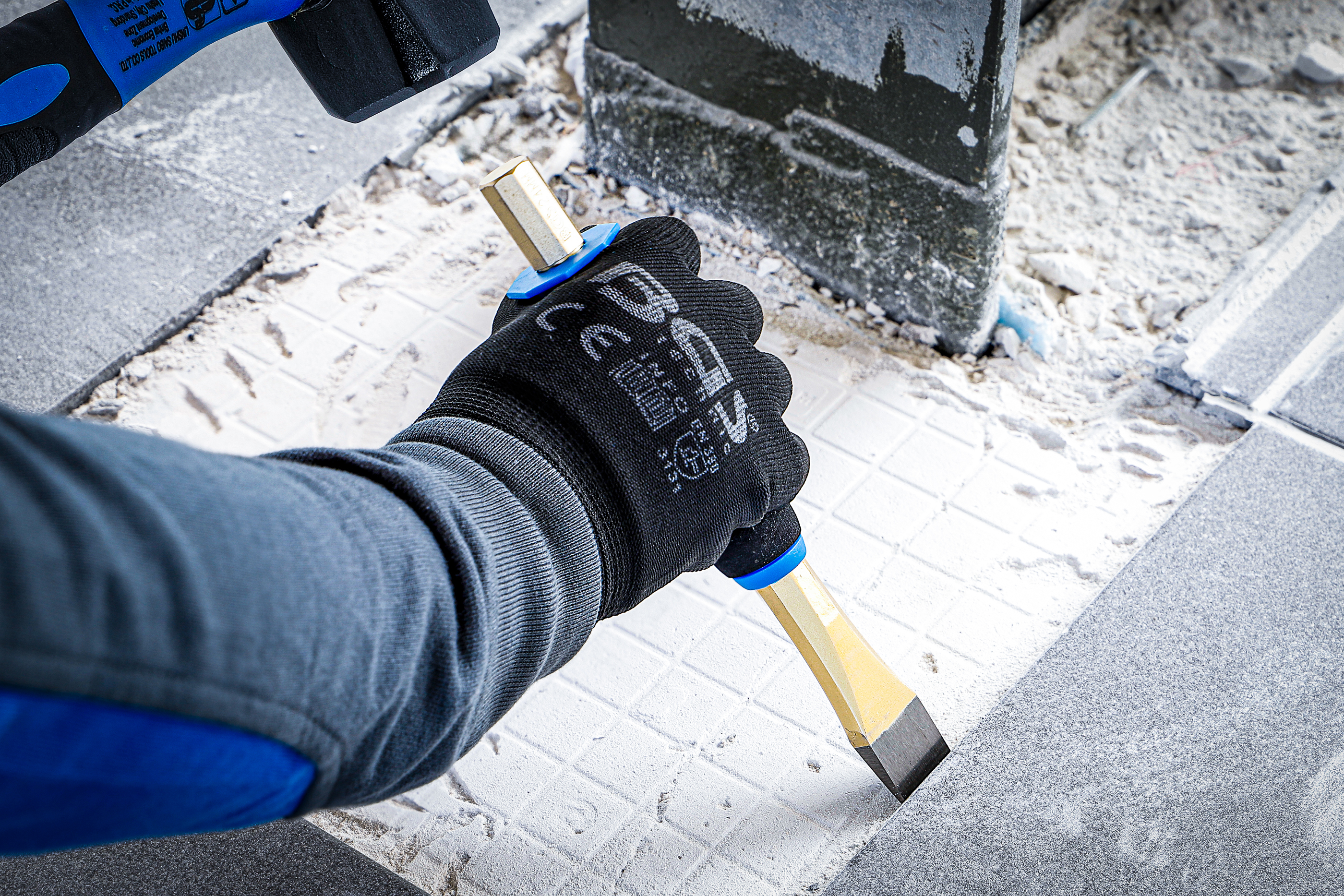 Splintutdrivare-/ Körnare-/ Plattmejsel-sats | med handskydd | 13 delar