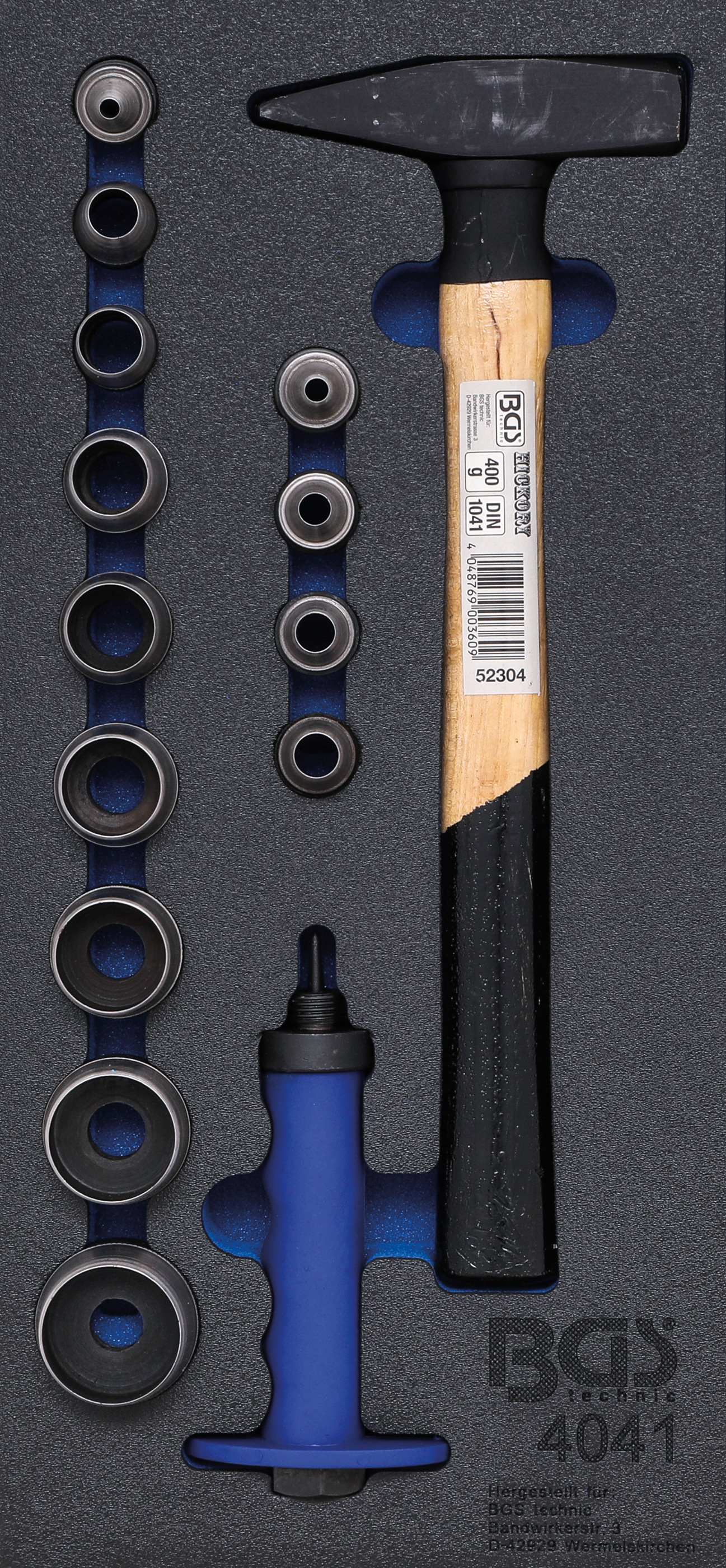 Verkstadsvagninlägg 1/3: Hålstans-sats, hammare | 15 delar