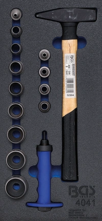 Verkstadsvagninlägg 1/3: Hålstans-sats, hammare | 15 delar