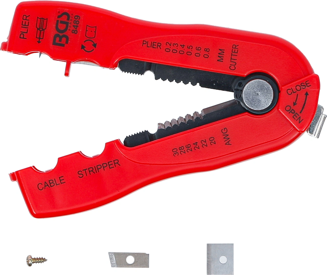 Tråd-/kabel-avisolerare "2-IN-1" | 0,2 - 0,8 mm