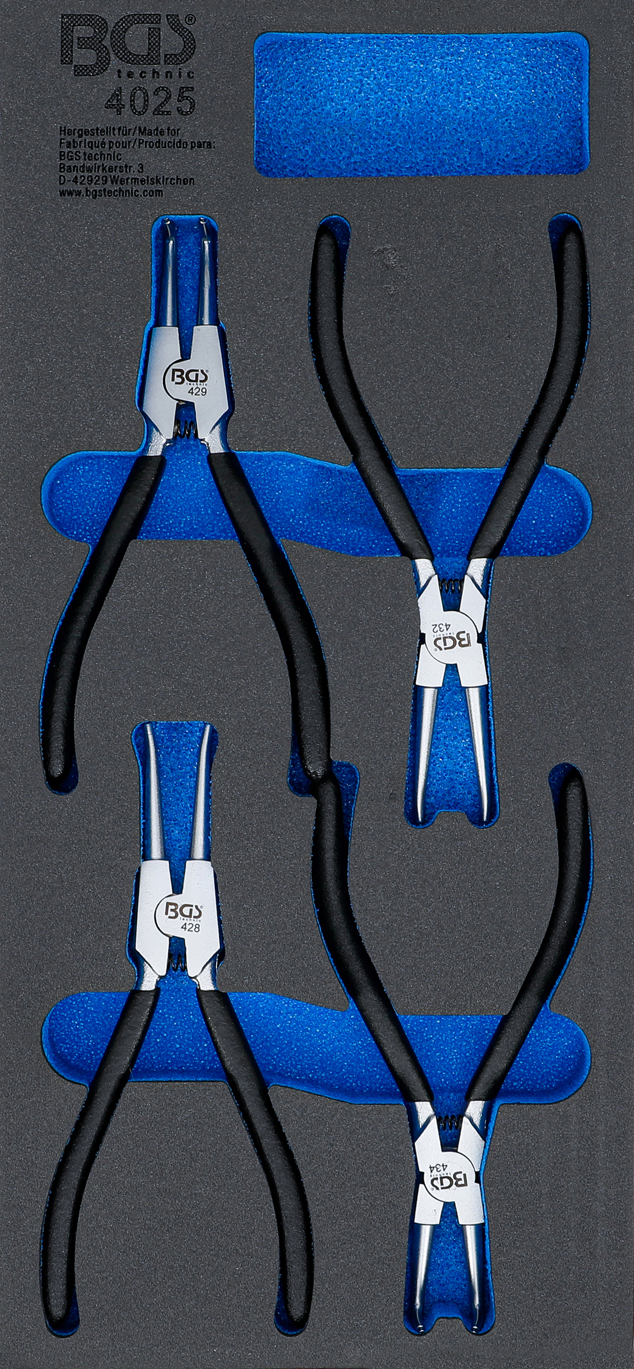 Verkstadsvagninlägg 1/3: Låsringstång-sats | 4 delar