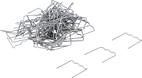 Reparation-Clips-sats | platta | 0,6 mm | 100 delar