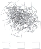 Reparation-Clips | W-Form | Ø 0,6 mm | 100 delar