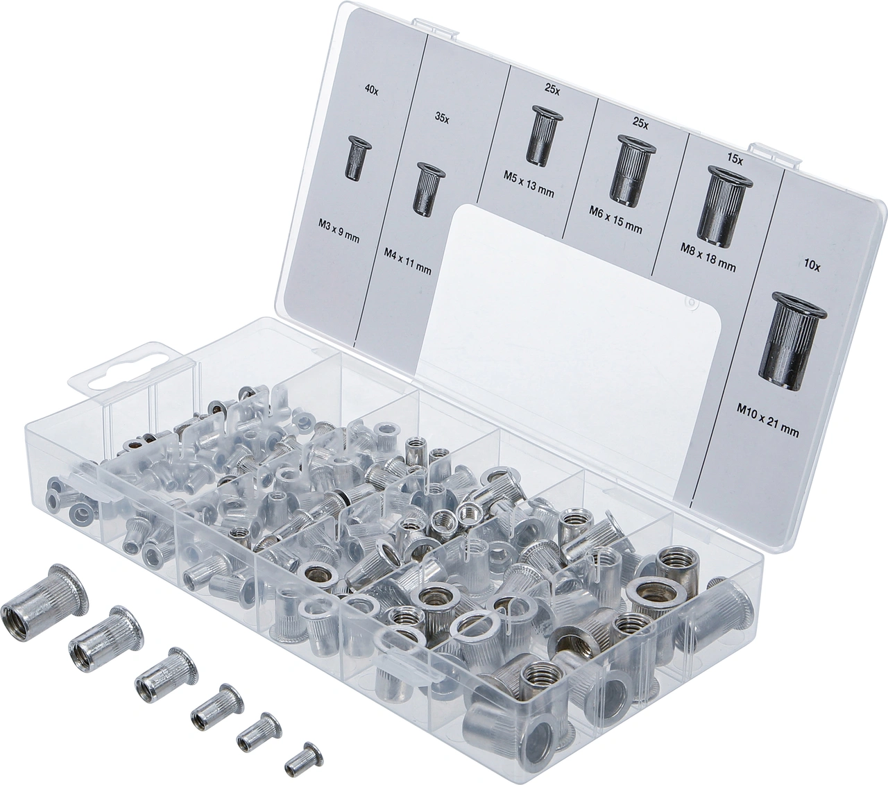 Nitmutter-Sortiment | Aluminium | 150 delar
