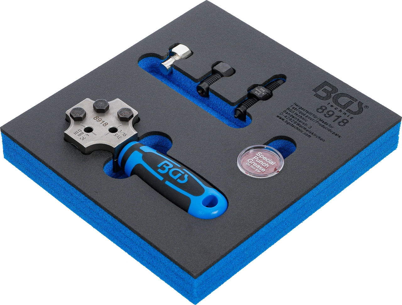 Verkstadsvagninlägg 1/6: Kragningsverktyg | SAE och DIN 4,75 mm (3/16 tum)