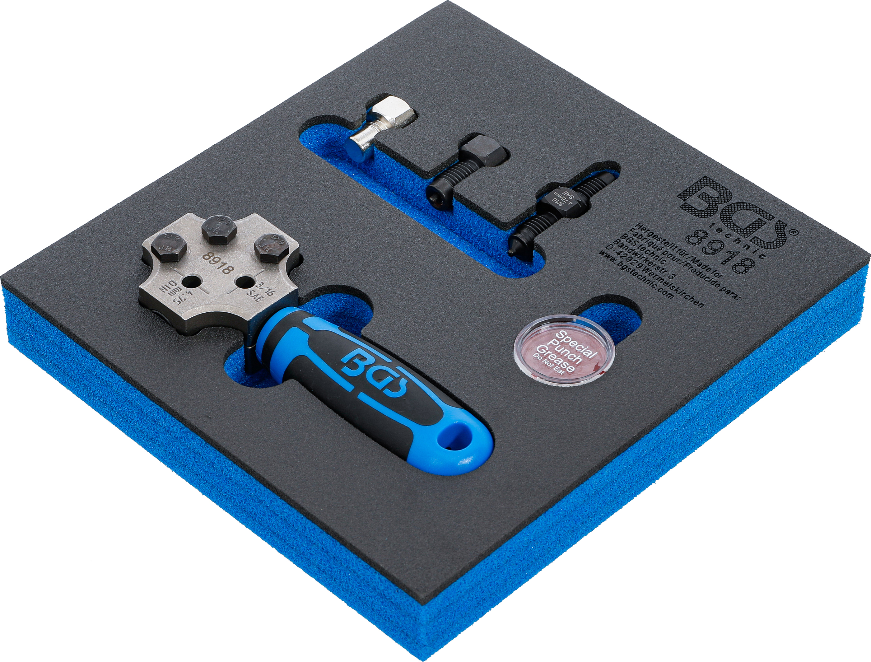 Verkstadsvagninlägg 1/6: Kragningsverktyg | SAE och DIN 4,75 mm (3/16 tum)