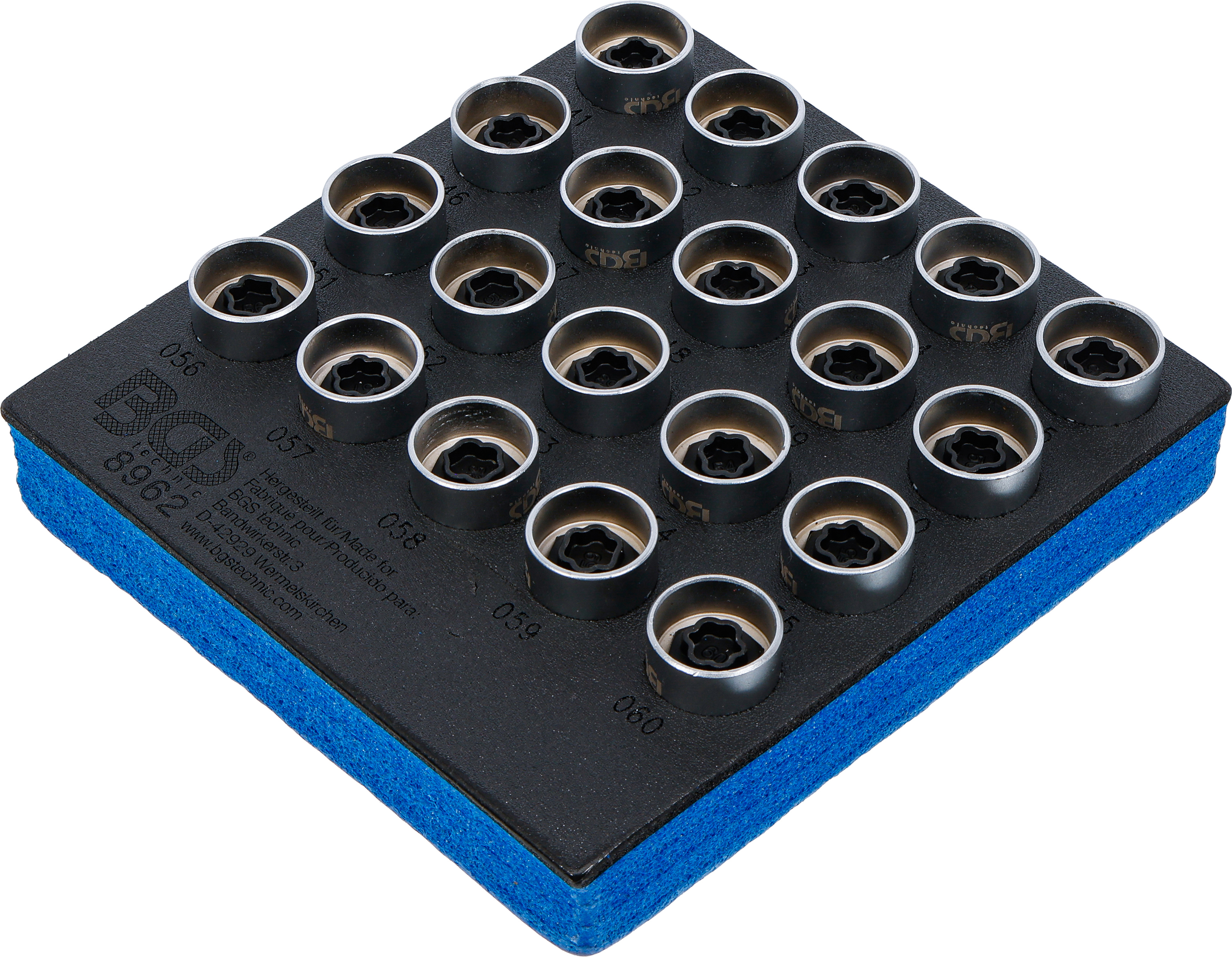 Verkstadsvagninlägg 1/6: Fälglås-Verktyg-sats för BMW | 20 delar