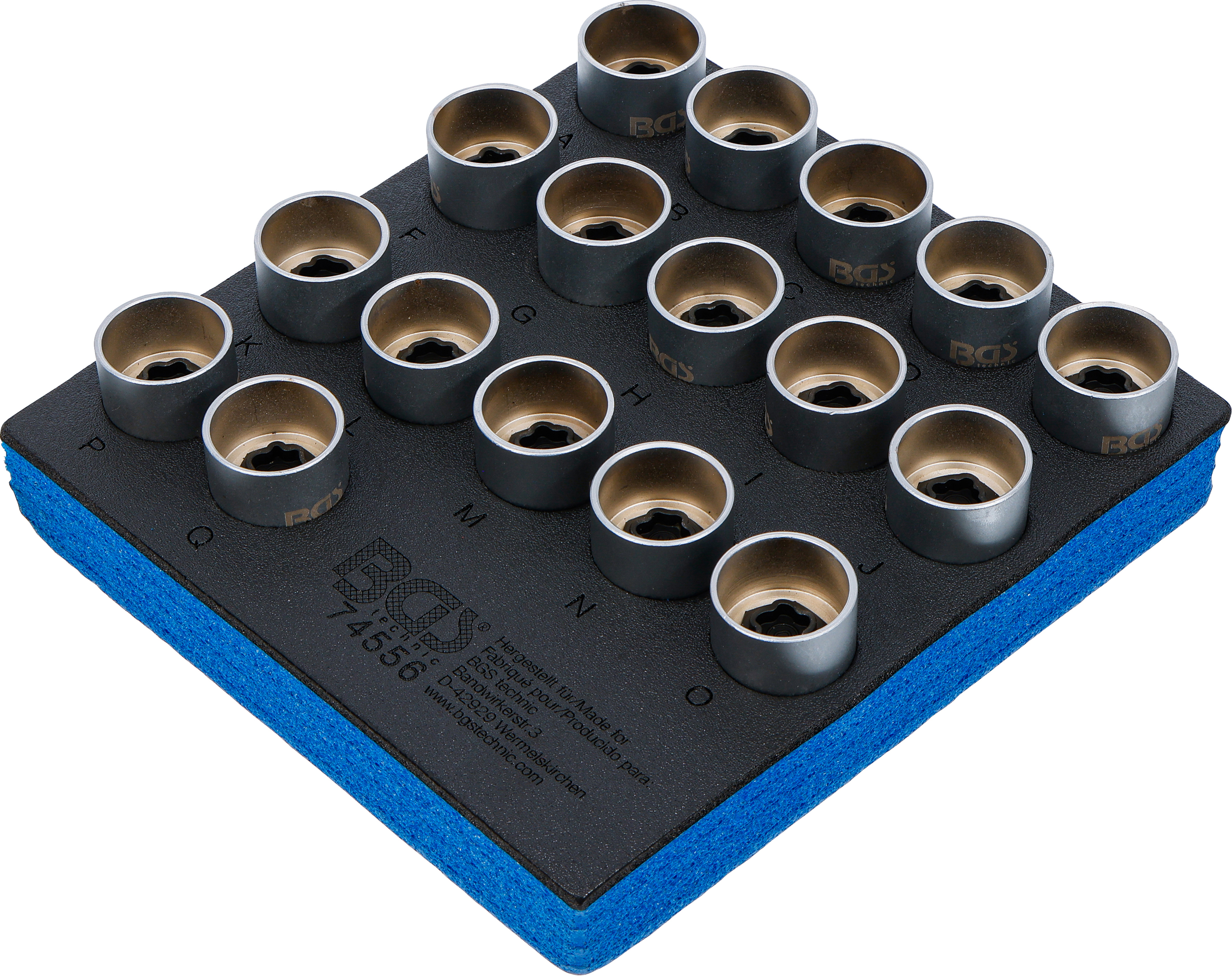 Verkstadsvagninlägg 1/6: Fälglås-Verktyg-sats för Land Rover | 17 delar