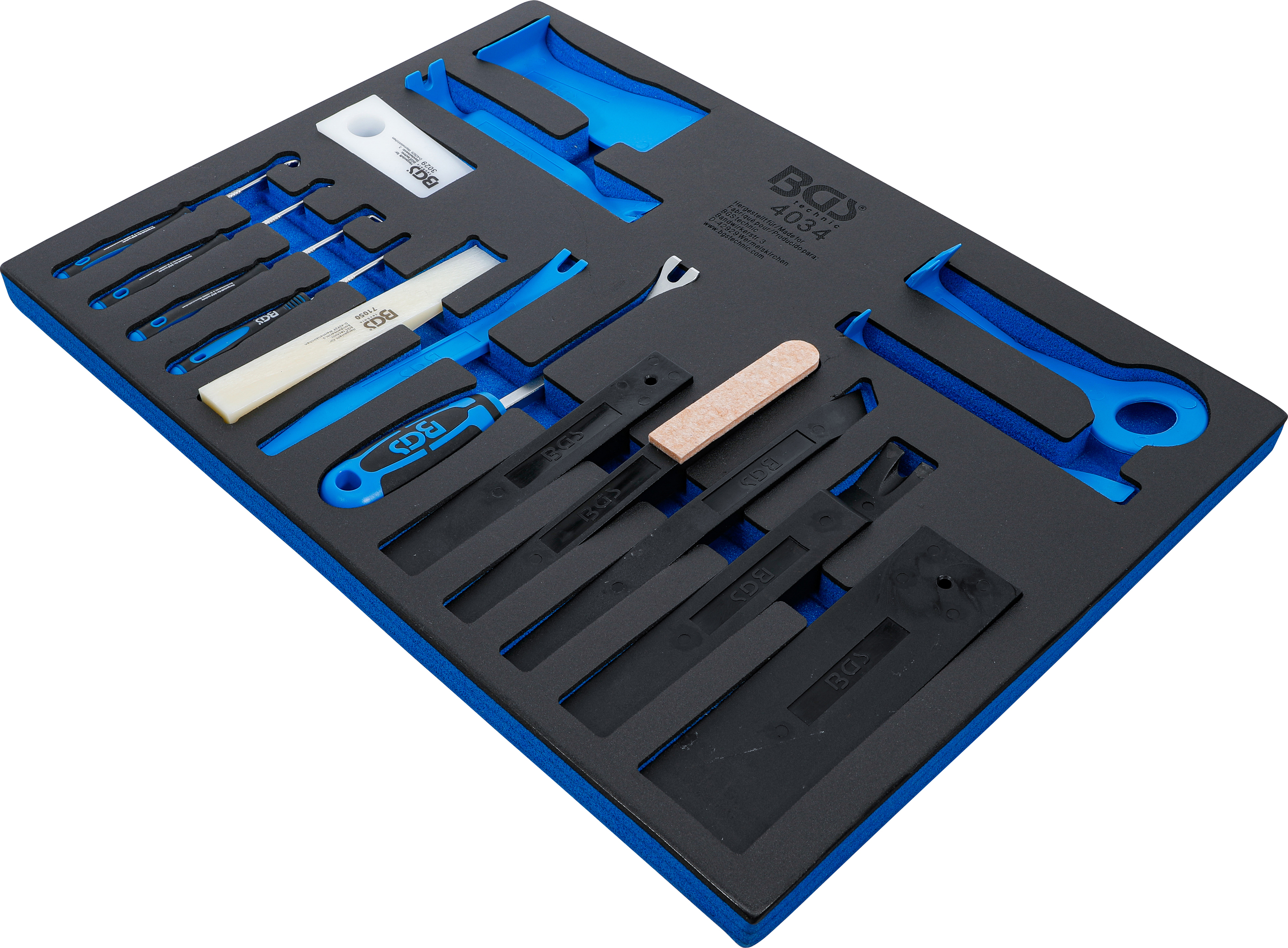 Verkstadsvagninlägg 3/3: Demonteringsverktyg, monteringskilar och krok-sats | 17 delar