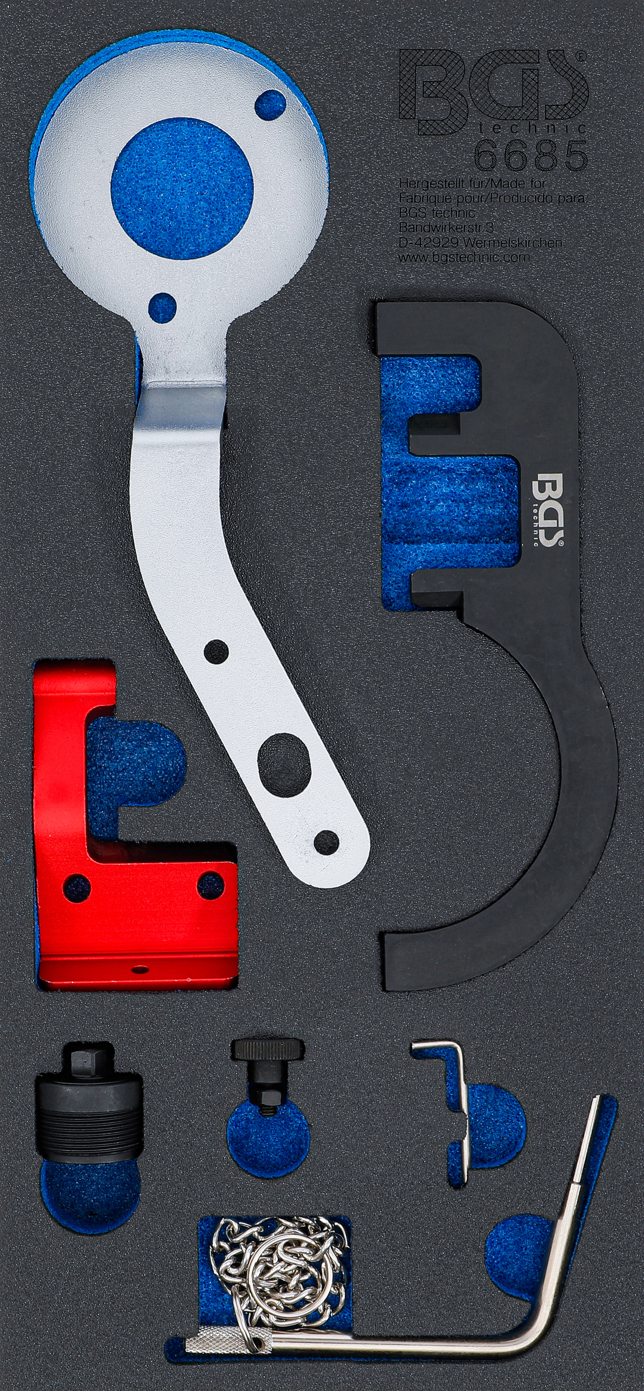 Verkstadsvagninlägg 1/3: Motor-Inställningsverktyg-sats | för BMW / MINI 1.5 & 2.0 diesel