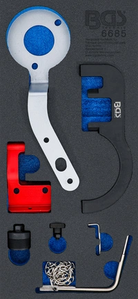 Verkstadsvagninlägg 1/3: Motor-Inställningsverktyg-sats | för BMW / MINI 1.5 & 2.0 diesel