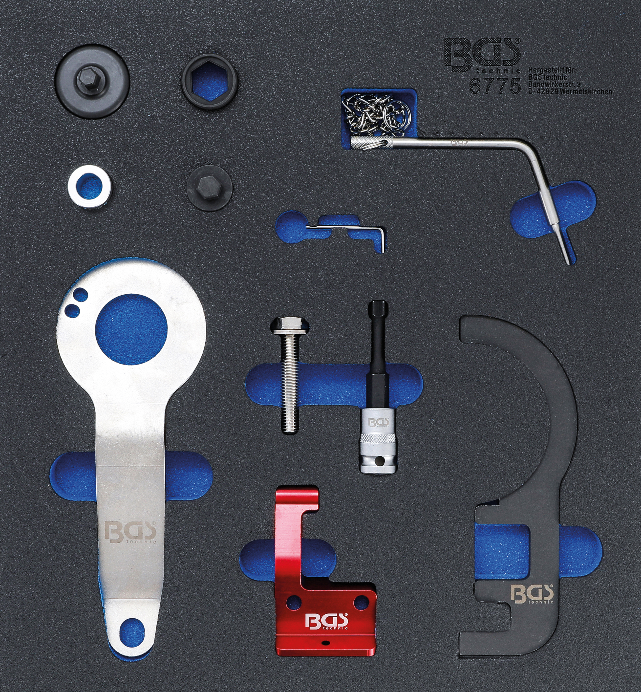 Verkstadsvagnsinlägg 2/3: Motor-inställningsverktygssats | för BMW och MINI 1.5 & 2.0 diesel
