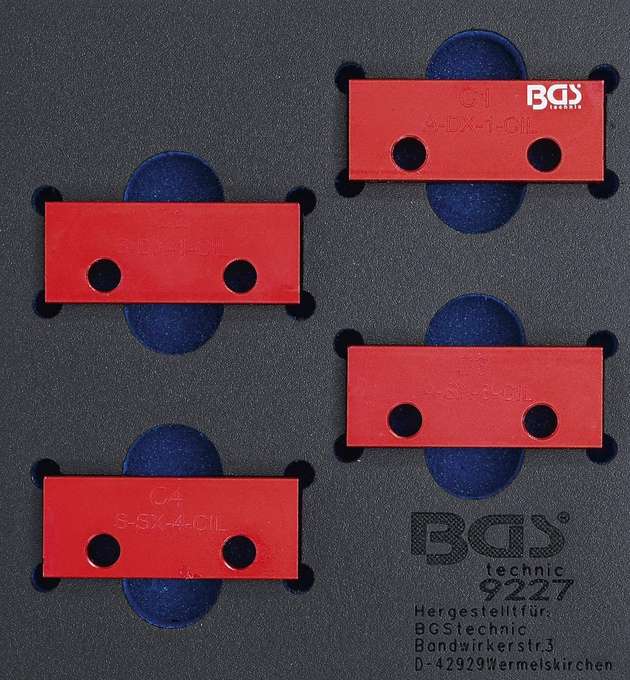 Verkstadsvagninlägg 1/6: Kamaxel-Låsverktyg-sats | för Alfa Romeo / Lancia 3.0L V6 24V