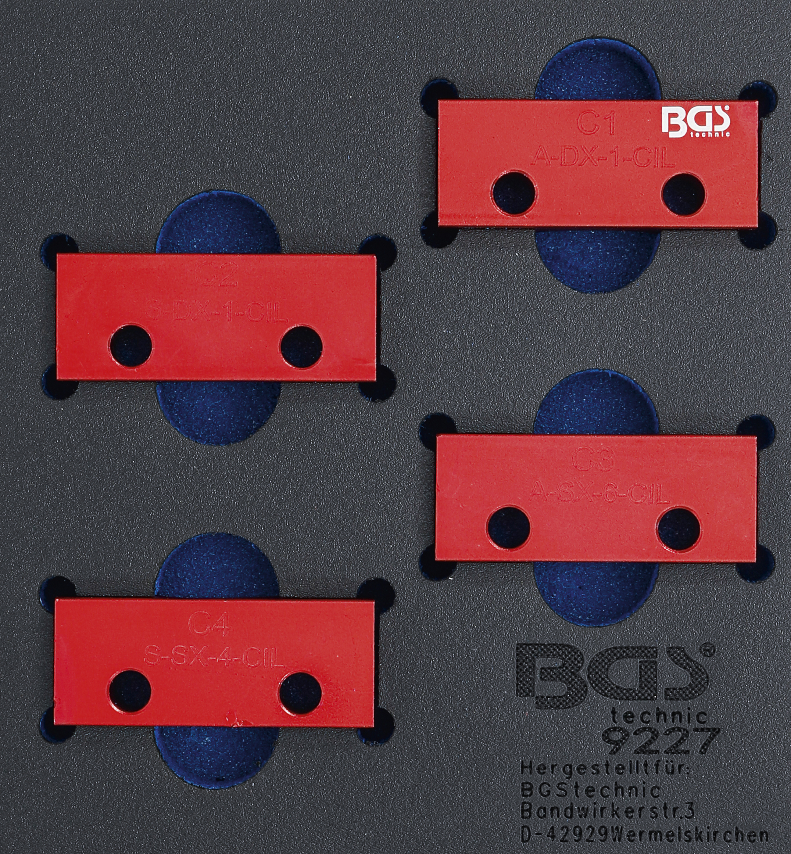 Verkstadsvagninlägg 1/6: Kamaxel-Låsverktyg-sats | för Alfa Romeo / Lancia 3.0L V6 24V