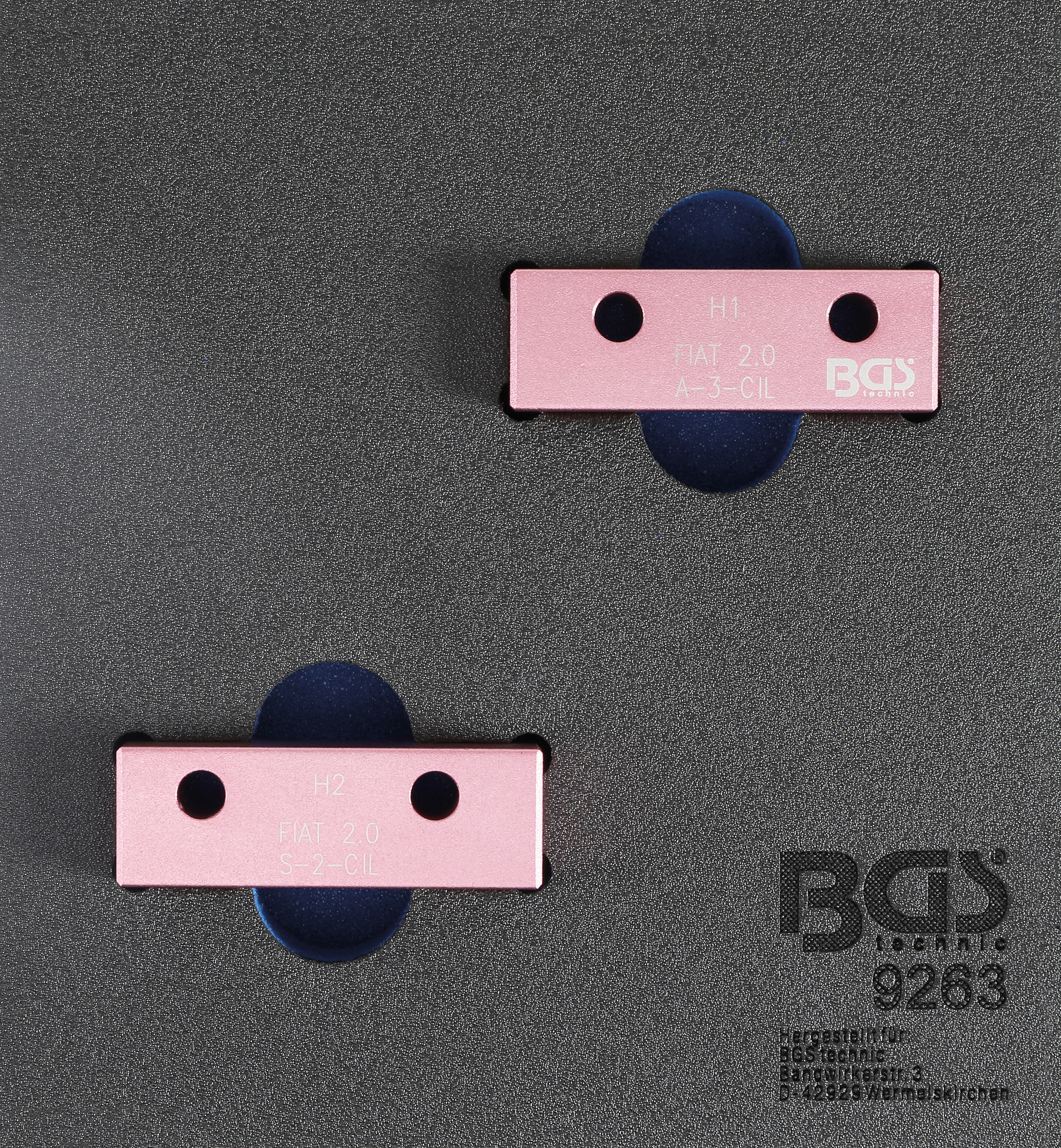 Verkstadsvagninlägg 1/6: Kamaxel-Låsverktyg-sats | för Fiat 2.0L 20V