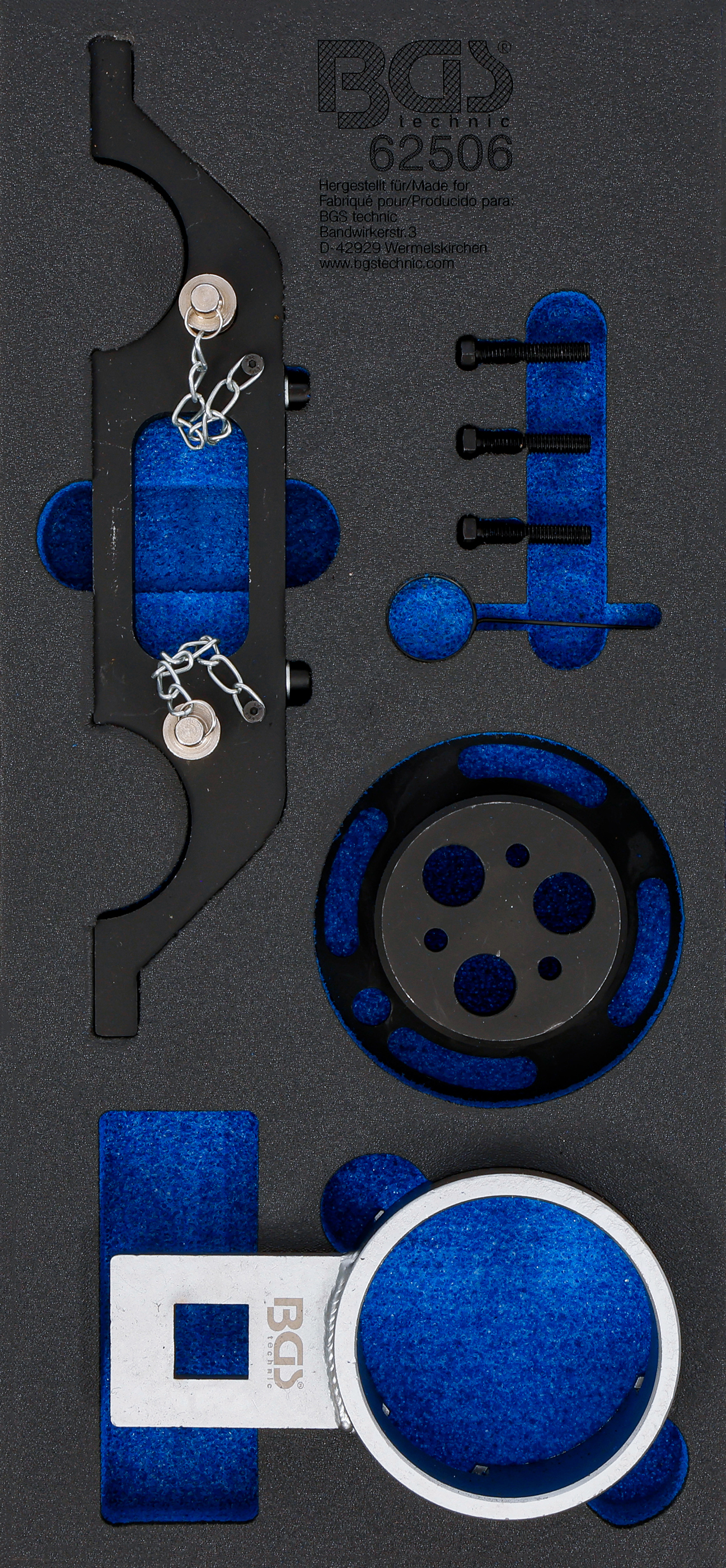 Verkstadsvagninlägg 1/3: Motor-Inställningsverktyg-sats | för Opel Vectra, Signum, Zafira