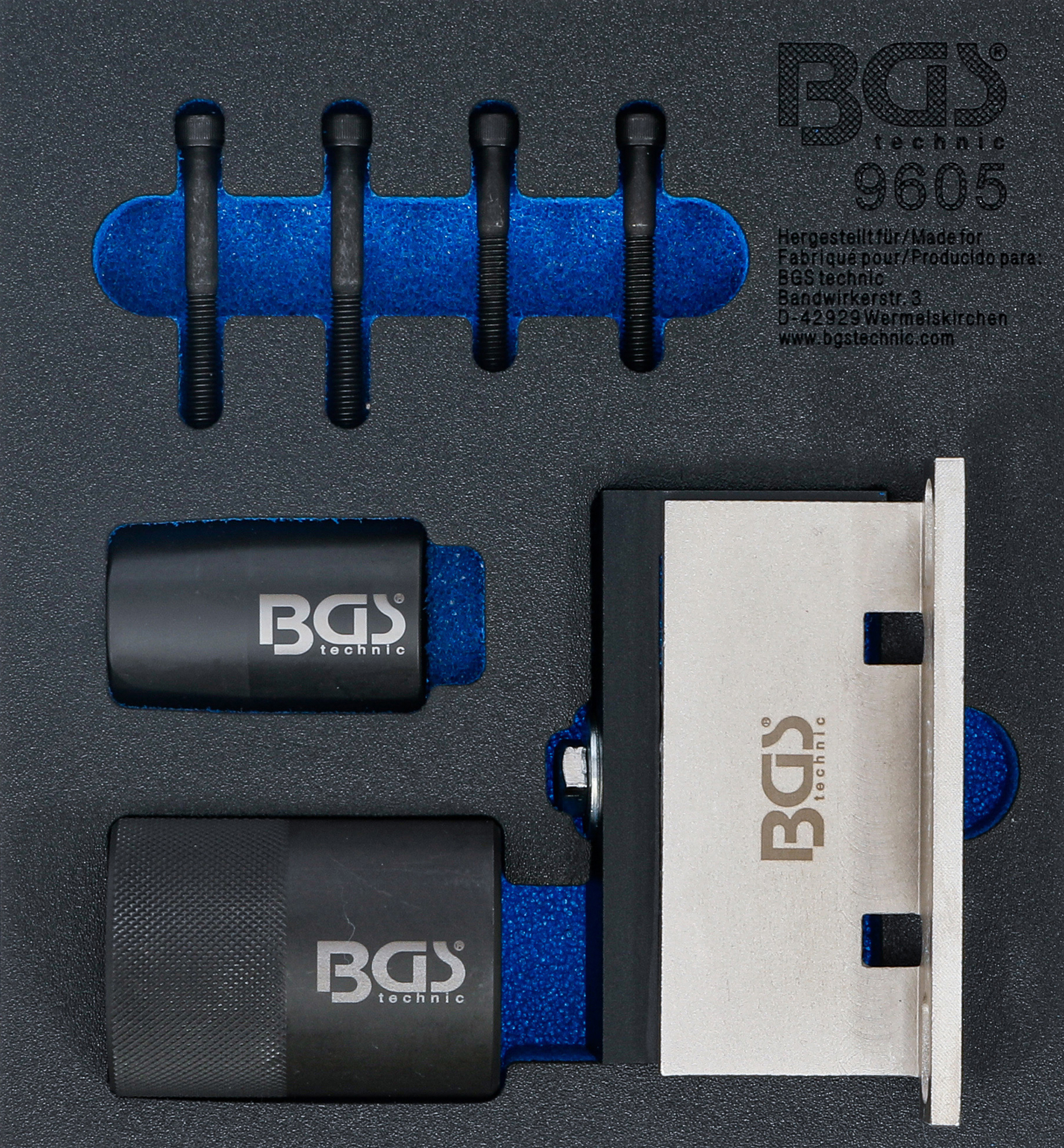 Verkstadsvagninlägg 1/6: Kamaxel-hållarverktyg och vevaxeltätning-verktygssats | för Ford, Volvo 2.5 Turbo