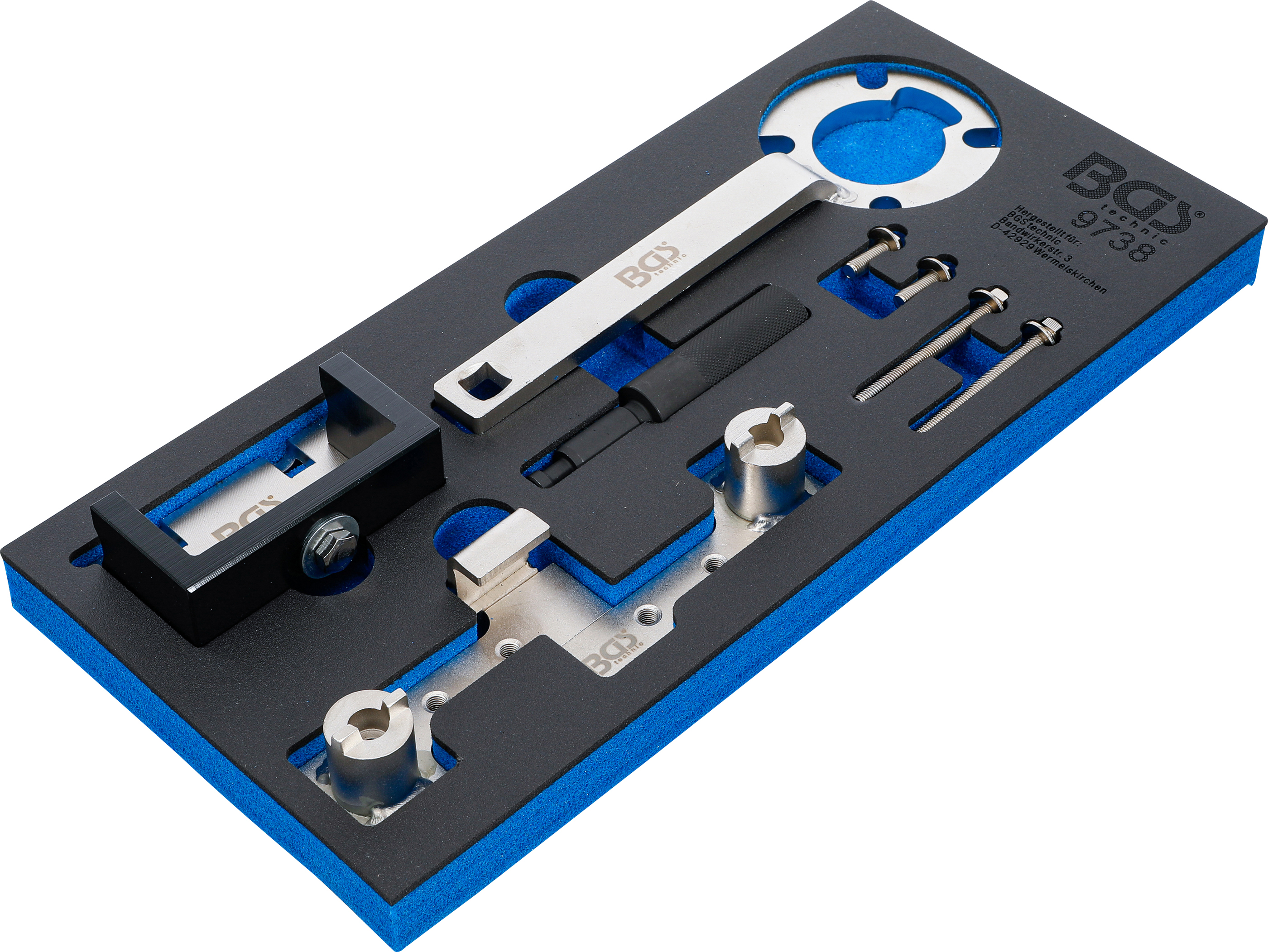 Verkstadsvagninlägg 1/3: Motor-Inställningsverktyg-sats | för Ford 2.5, Volvo 1.6 - 2.5 & 2.4D