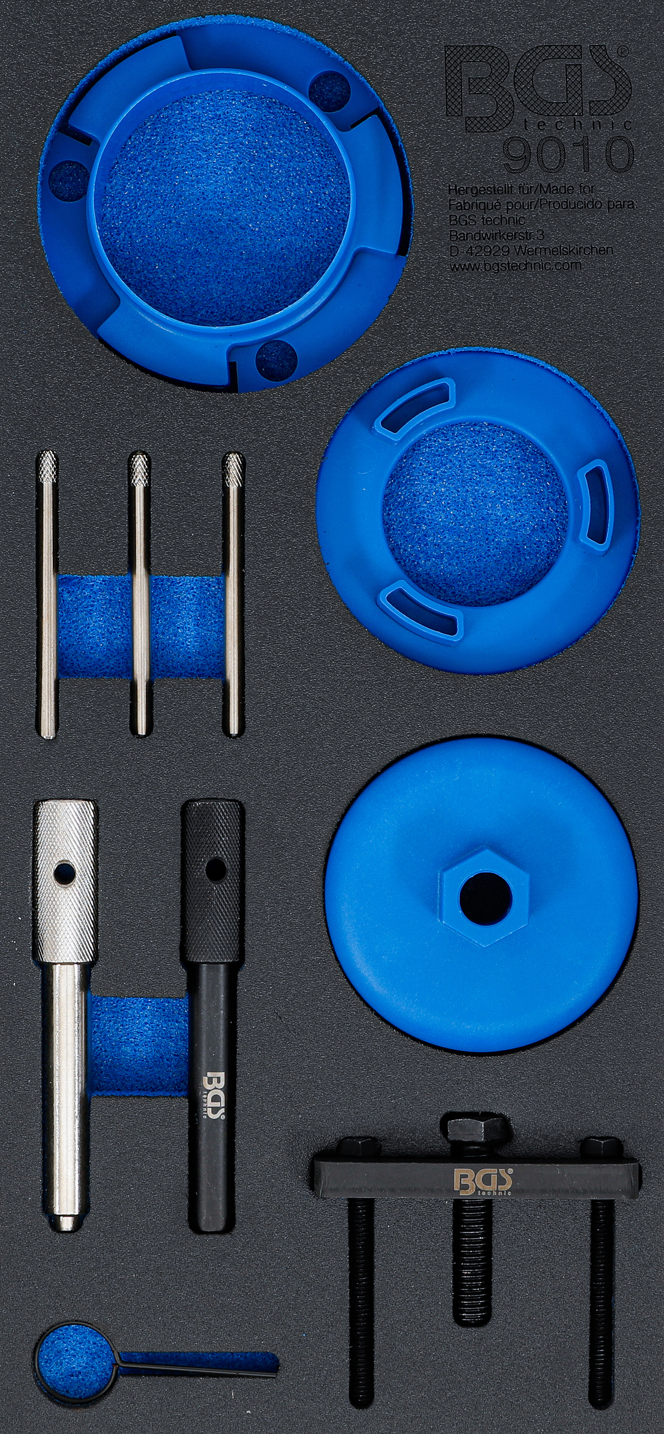 Verkstadsvagninlägg 1/3: Motor-Inställningsverktyg-sats | för Jaguar, Land Rover, Ford, Citroën 2.0, 2.2, 2.4, 3.2 Diesel