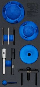 Verkstadsvagninlägg 1/3: Motor-Inställningsverktyg-sats | för Jaguar, Land Rover, Ford, Citroën 2.0, 2.2, 2.4, 3.2 Diesel