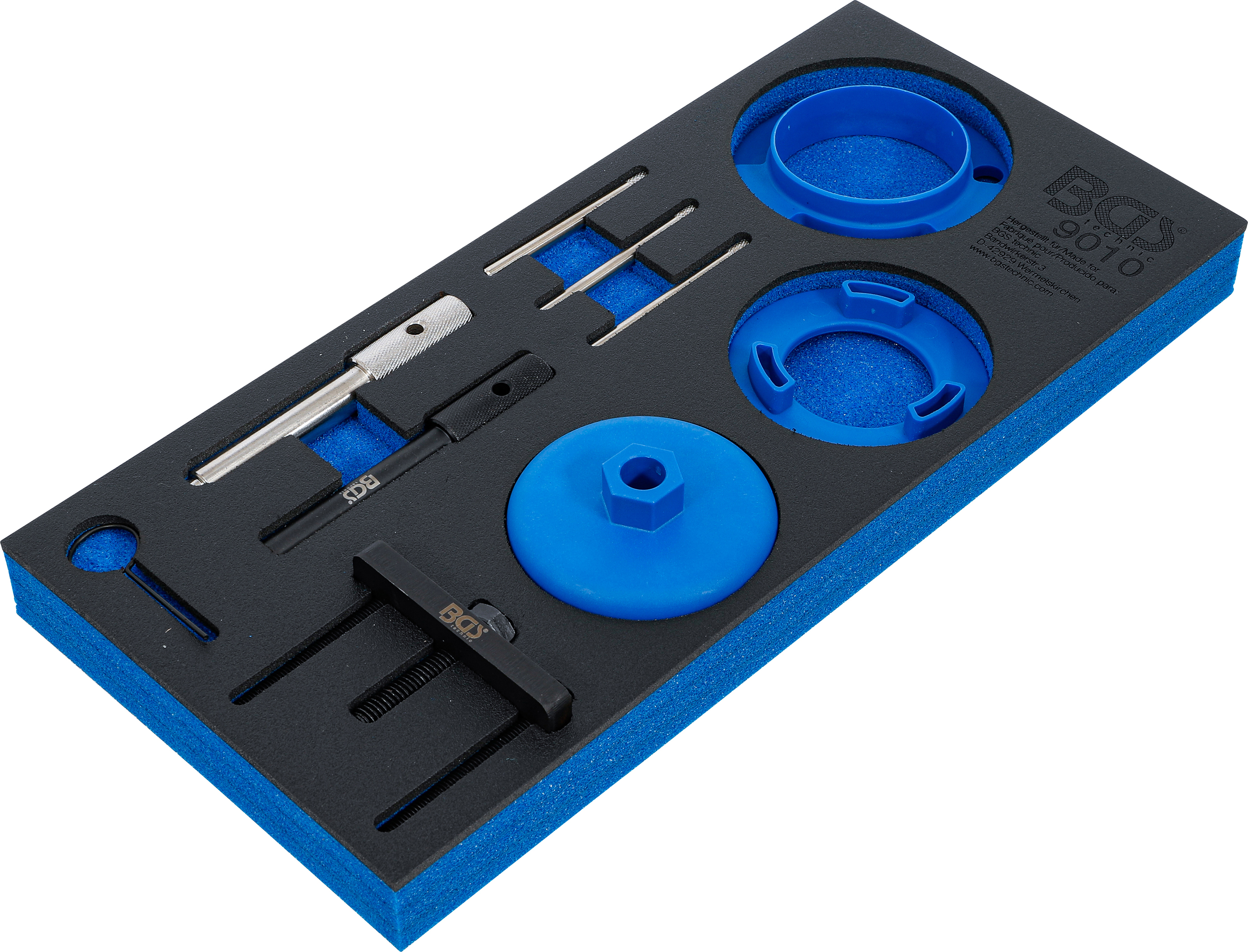 Verkstadsvagninlägg 1/3: Motor-Inställningsverktyg-sats | för Jaguar, Land Rover, Ford, Citroën 2.0, 2.2, 2.4, 3.2 Diesel