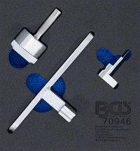 Verkstadsvagninlägg 1/6: Motor-Inställningsverktyg-sats | för Land Rover, Jaguar 3.0, 5.0L Diesel