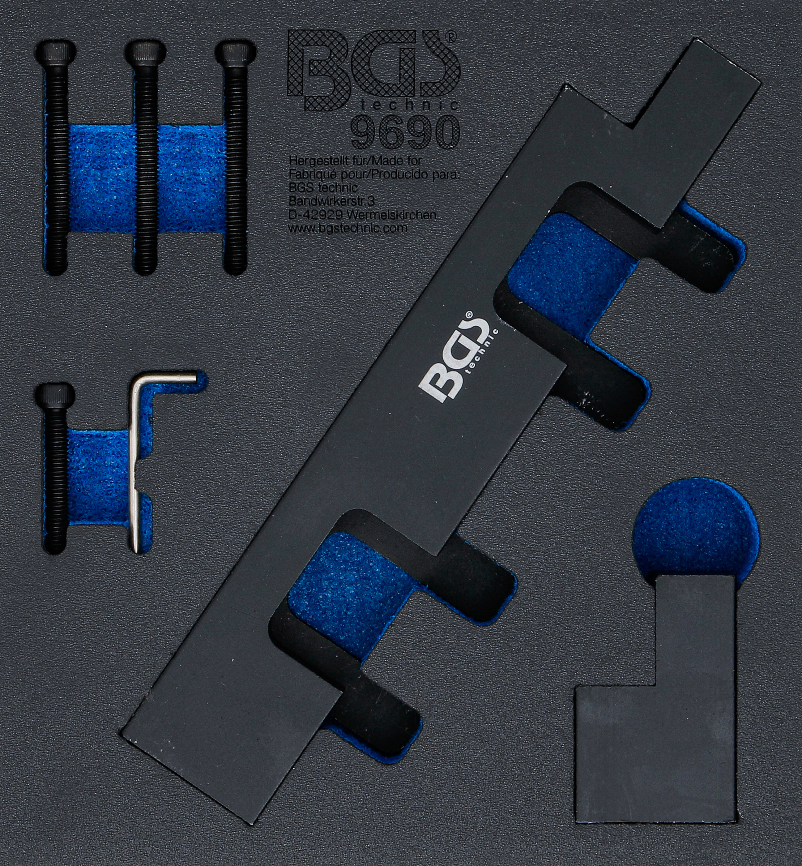 Verkstadsvagninlägg 1/6: Kamaxel-Inställningsverktyg-sats | för Opel 2.0 CDTi