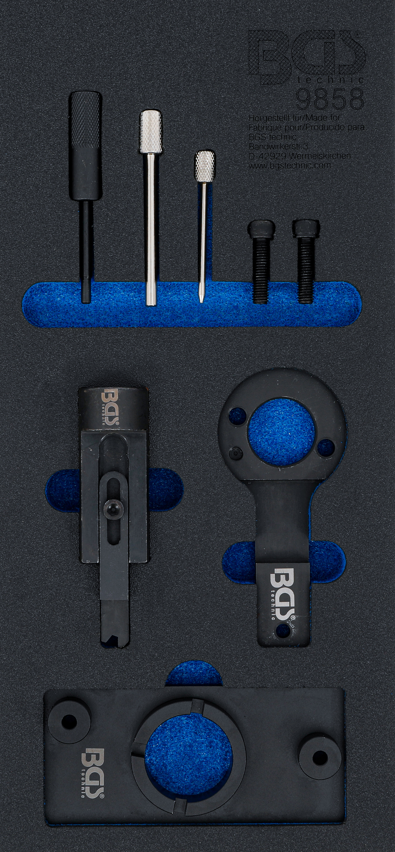 Verkstadsvagninlägg 1/3: Motor-Inställningsverktyg-sats | för Opel 2.0 CDTi / EcoFLEX