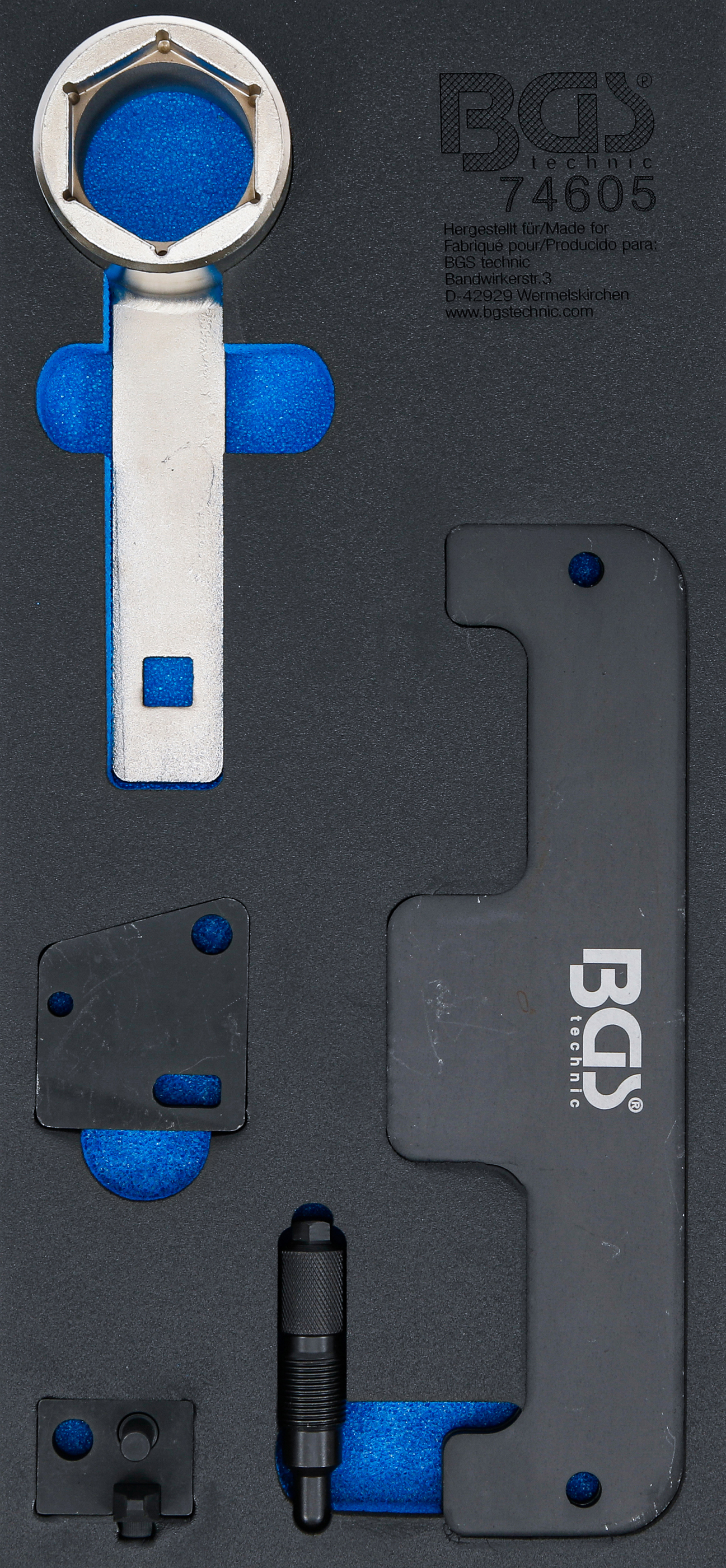 Verkstadsinlägg 1/3: Motor-Inställningsverktyg-sats | för VAG / Porsche 6- och 8-cylinder