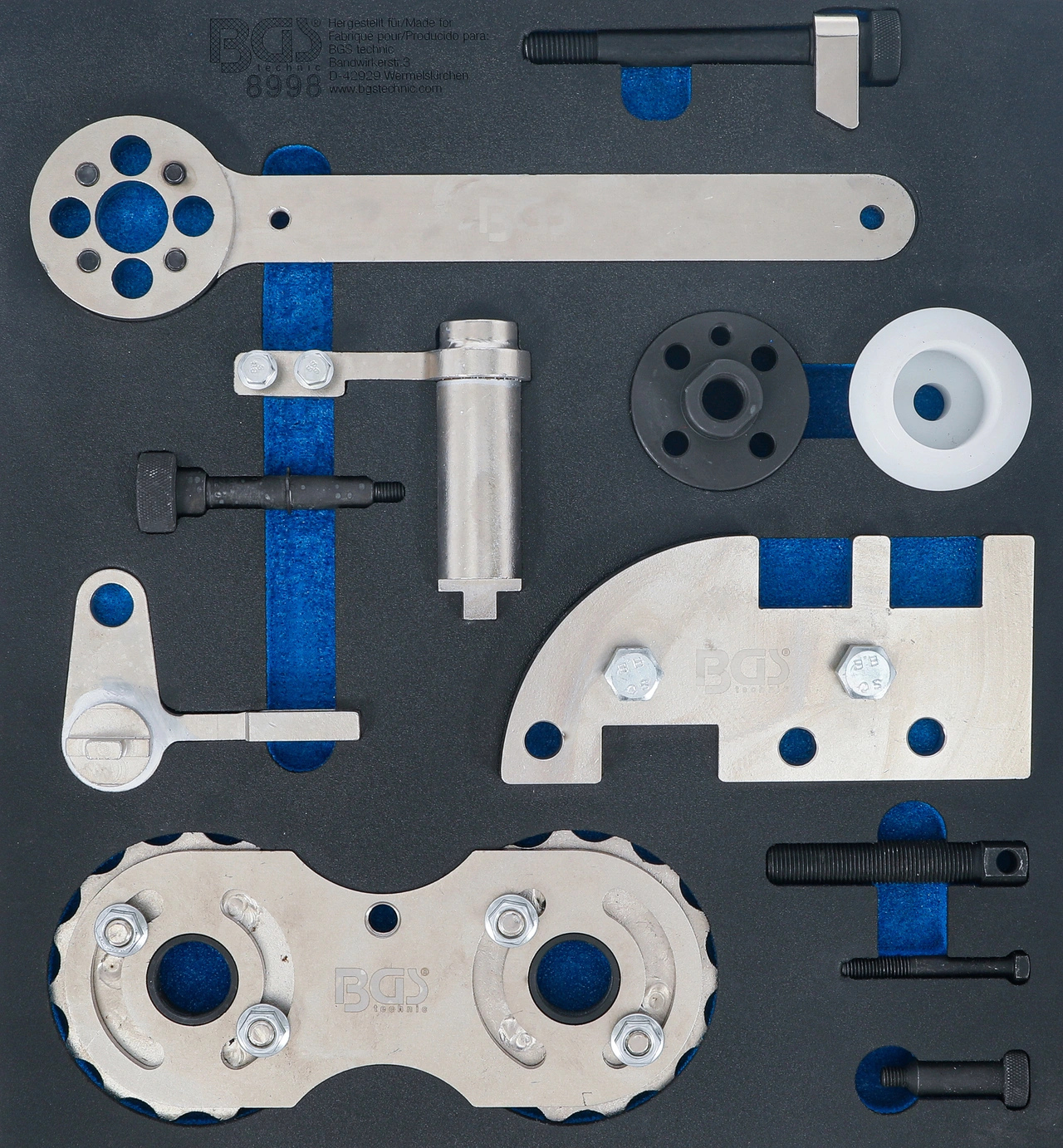 Verkstadsvagnsinlägg 2/3: Motor-Inställningsverktyg-sats | för Volvo B4204
