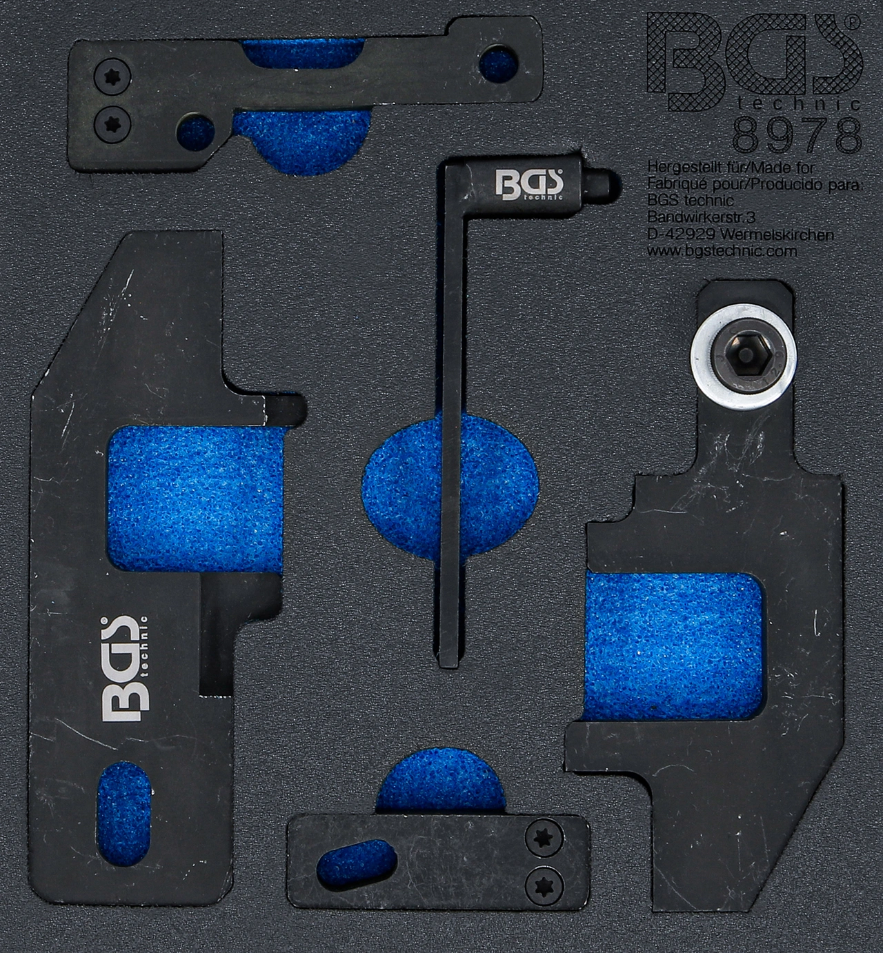 Verkstadsvagninlägg 1/6: Motor-Inställningsverktyg-sats | för PSA, Toyota 1.0, 1.2 VTi