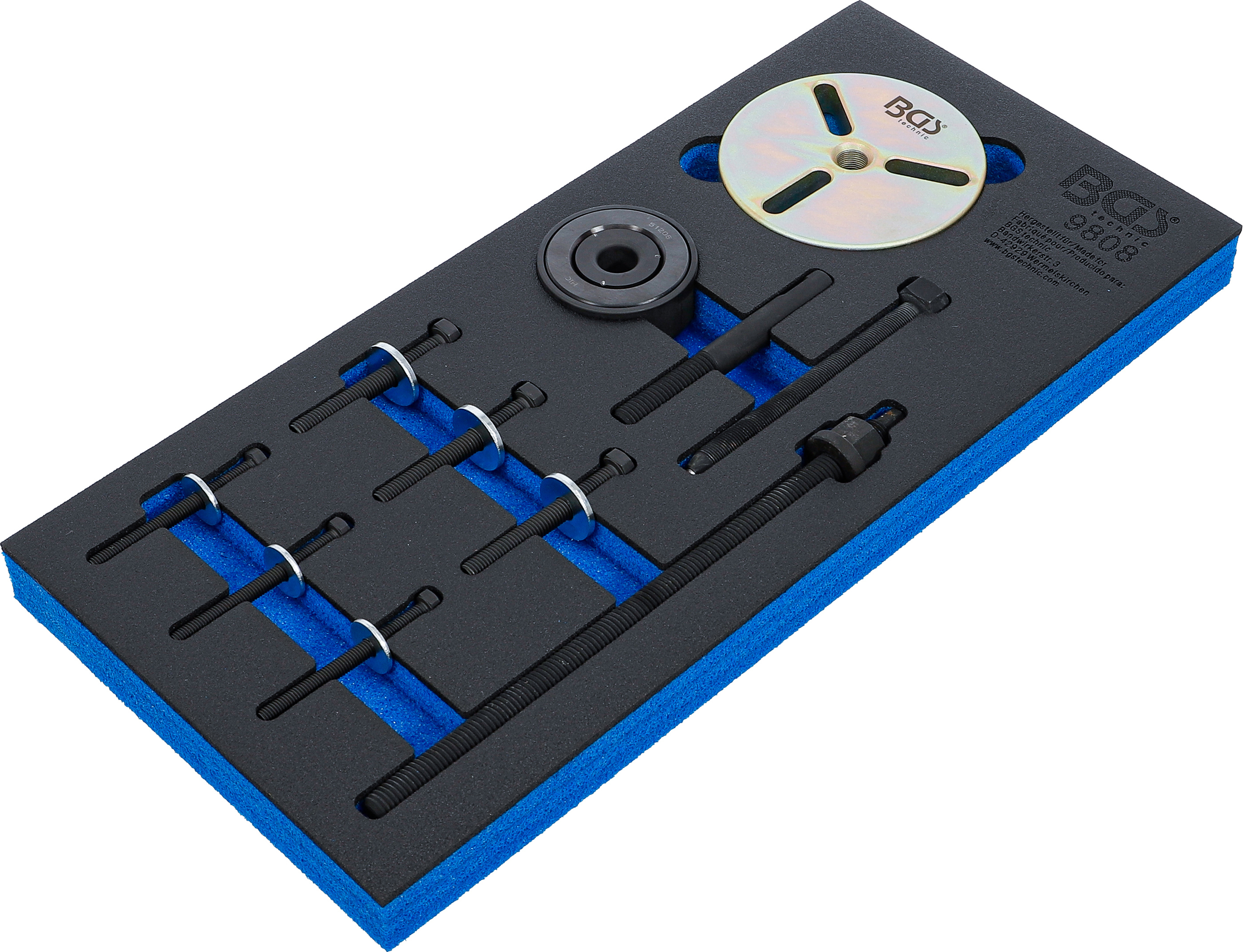 Verkstadsvagninlägg 1/3: Vevaxel-Remskivor-Verktyg-sats | för MINI Cooper motorer W11