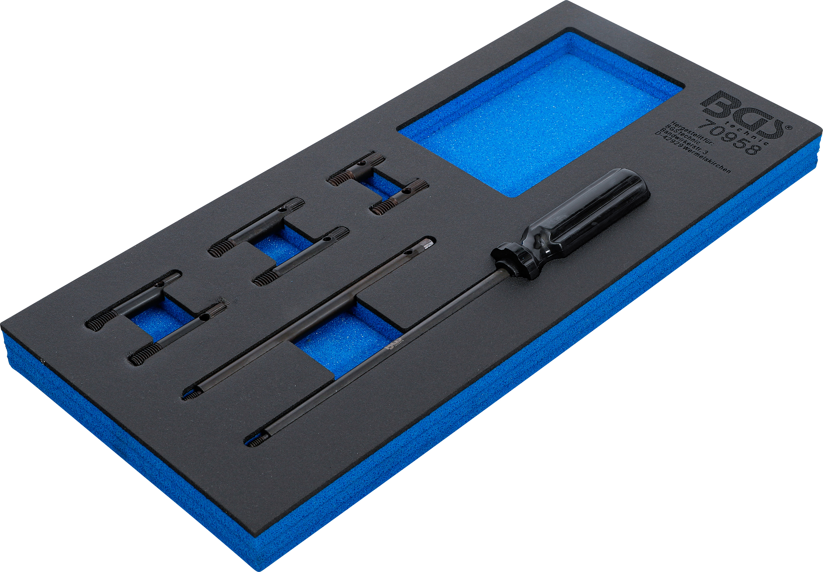 Verkstadsvagninlägg 1/3: Inriktningsverktyg-sats för topplockspackningar | för VAG