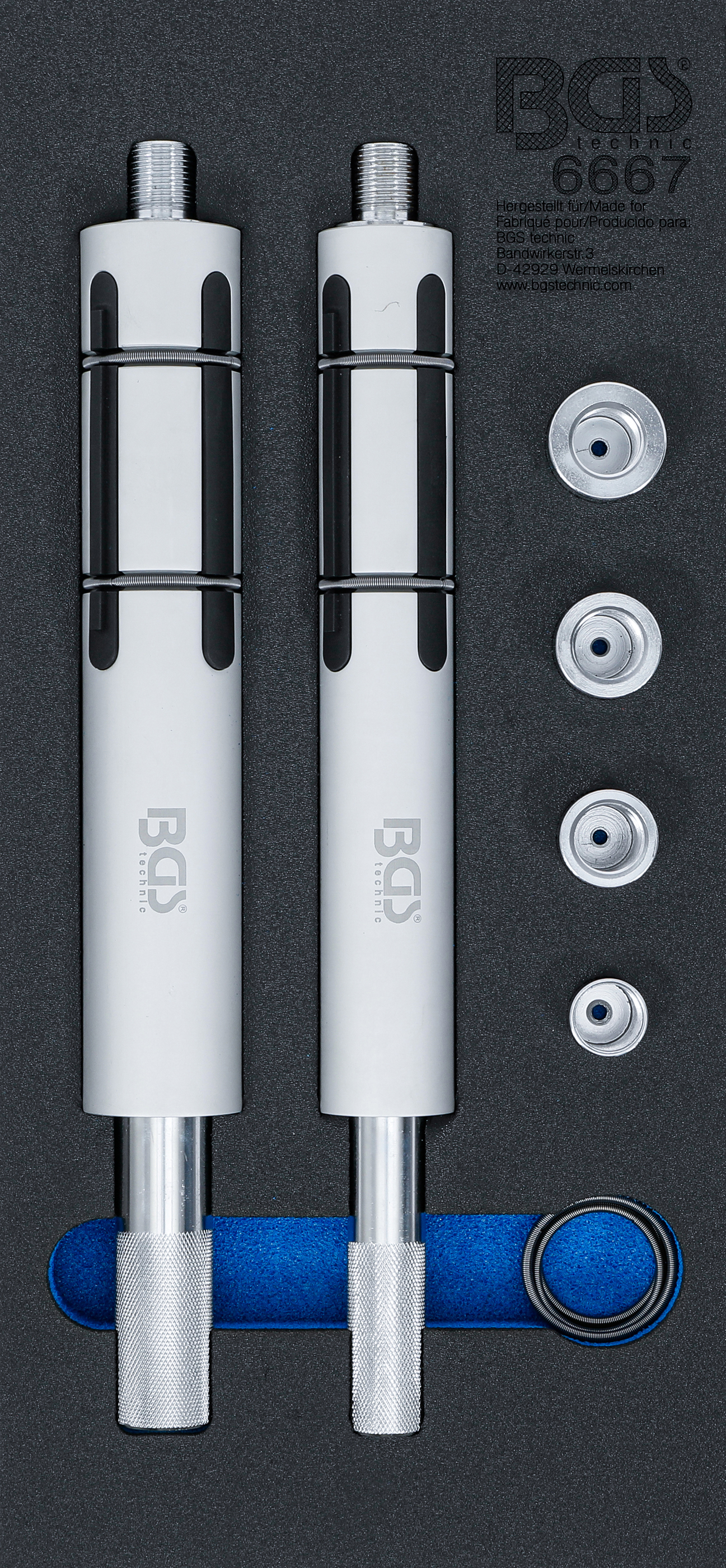 Verkstadsvagninlägg 1/3: Koppling-Centreringsverktyg-sats | för lastbilar | 6 delar