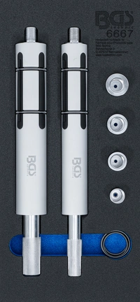 Verkstadsvagninlägg 1/3: Koppling-Centreringsverktyg-sats | för lastbilar | 6 delar