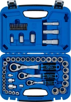 Genomstickbar hylsnyckel-sats | Gear Lock | 4,5 - 25 mm | 52 delar