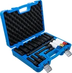 Kraft-hylsnyckel- och skoninsats-sats | Sexkant | 12,5 mm (1/2") | 10 - 24 mm | 18 delar