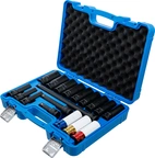 Kraft-hylsnyckel- och skoninsats-sats | Sexkant | 12,5 mm (1/2") | 10 - 24 mm | 18 delar