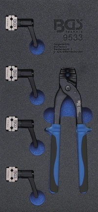 Verkstadsvagninlägg 1/3: Rörbockningsmaskin- och bromsrörsklämmare-sats | 4,75 + 6 mm