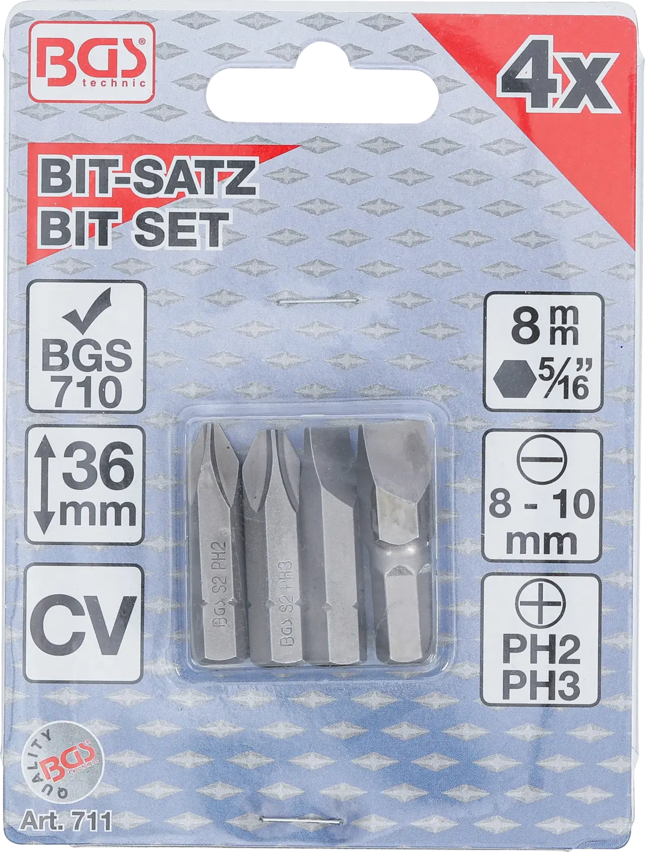 Bitssats för slagskruvmejsel | för BGS 710