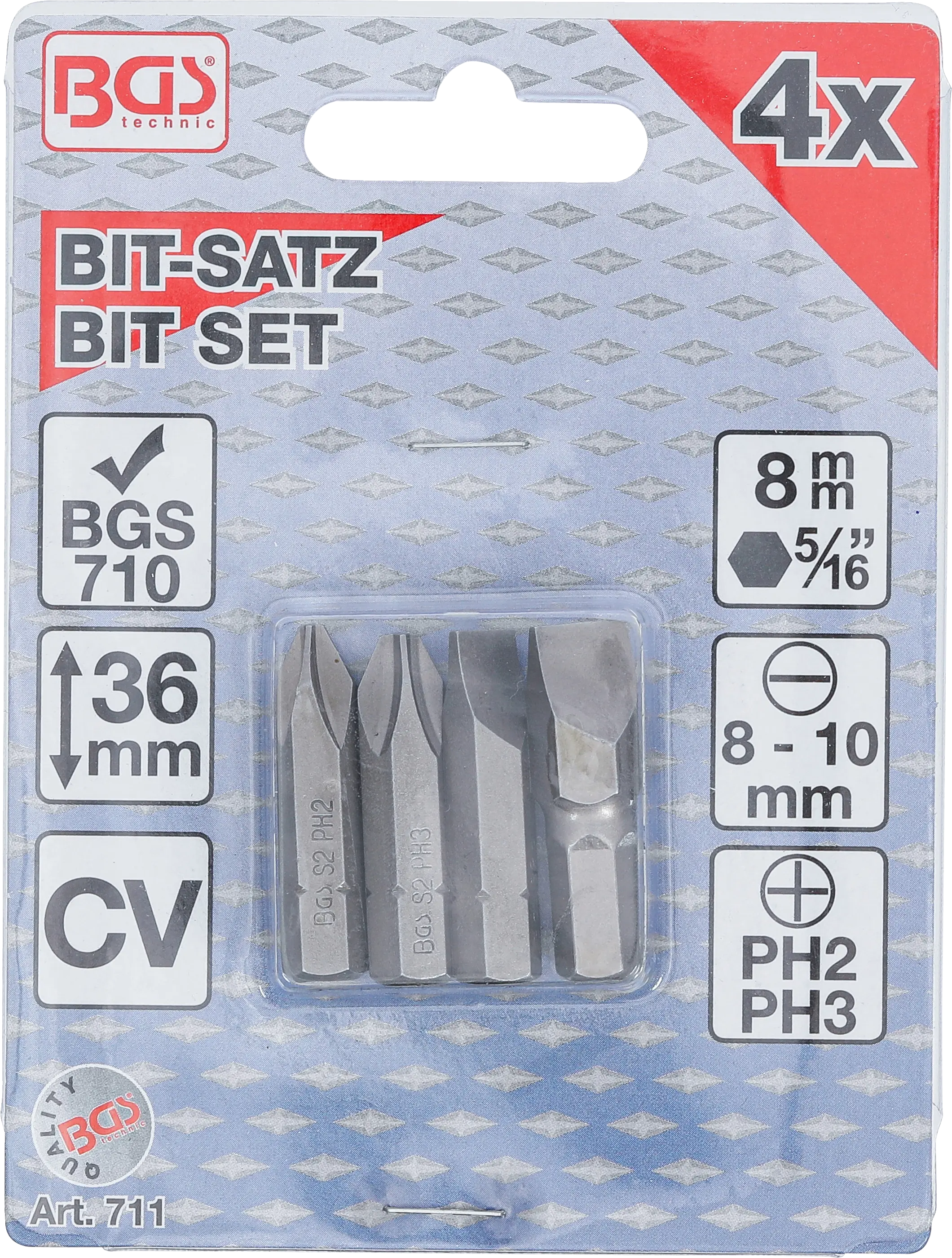 Bitssats för slagskruvmejsel | för BGS 710