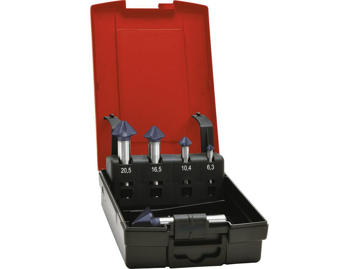Konisk försänkarsats 4-skärig DIN 335C HSS TiAIN 90° 6,3-25,0mm