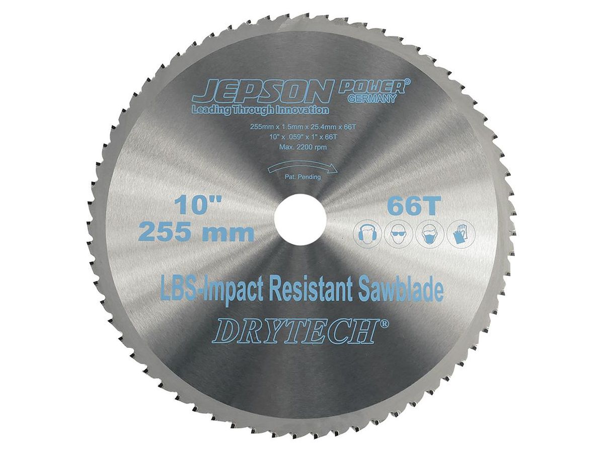 Kapklinga HM Drytech 255x25,4x1,5mm, 66Z