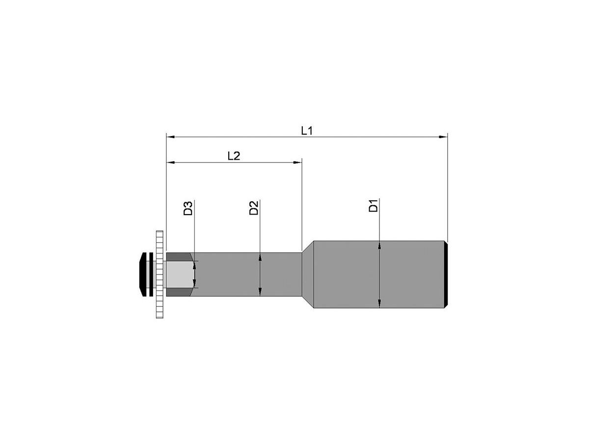 Slitsfräshållare DIN1835B D 100x22mm