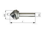 Fasfräs 45° D45mm Z1 för TCGX 163504