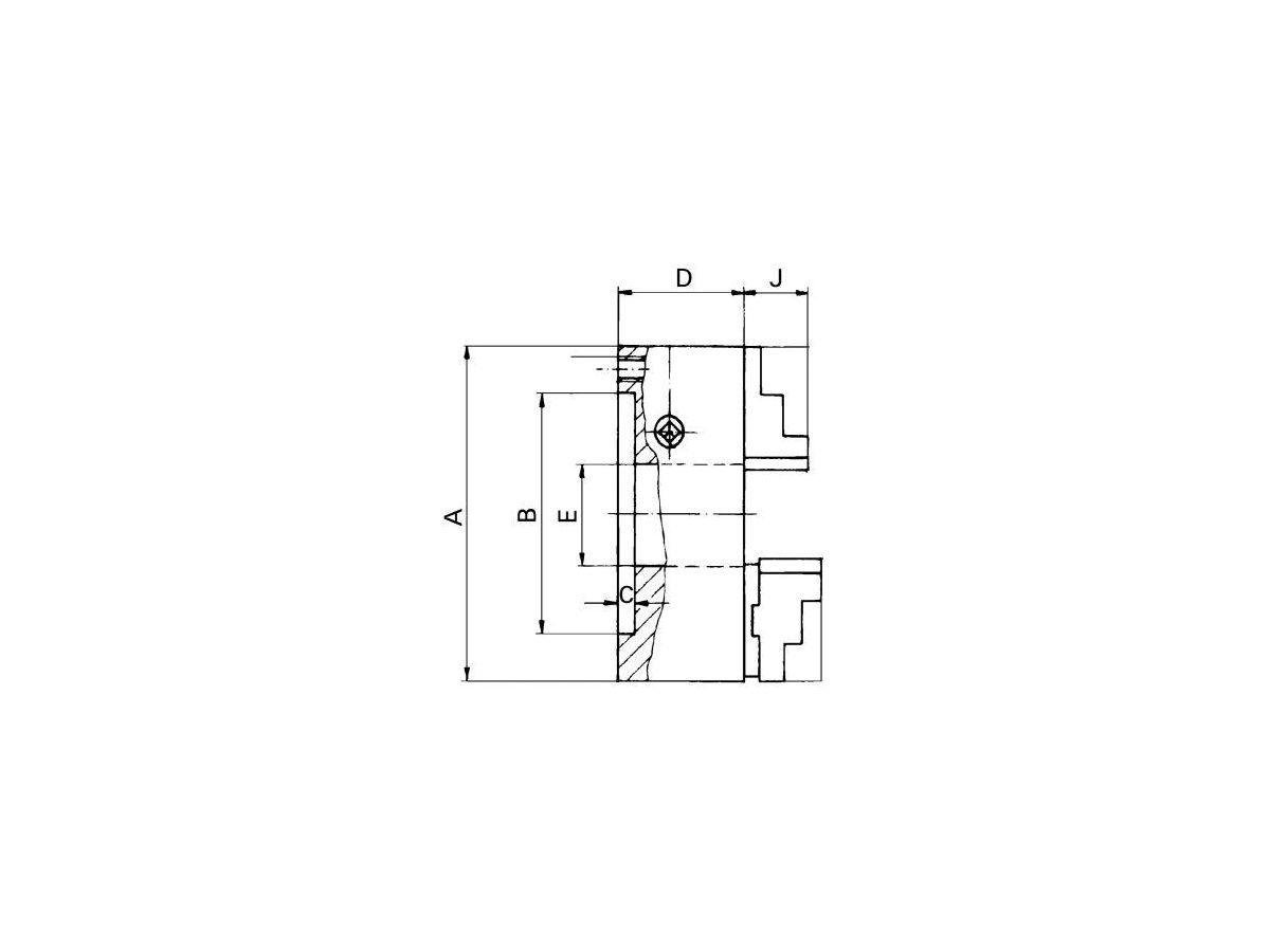 Svarvchuck DURO-M 80/3 DIN 6350