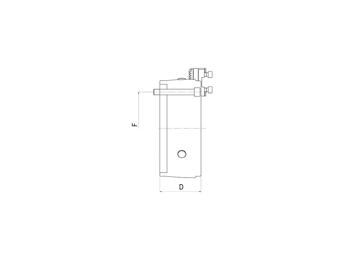 Trebackig svarvchuck DURO-T DIN 6350-A - 315mm