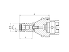 Spännhylschuck DIN 69893A HSK-A63 ER32 /100mm