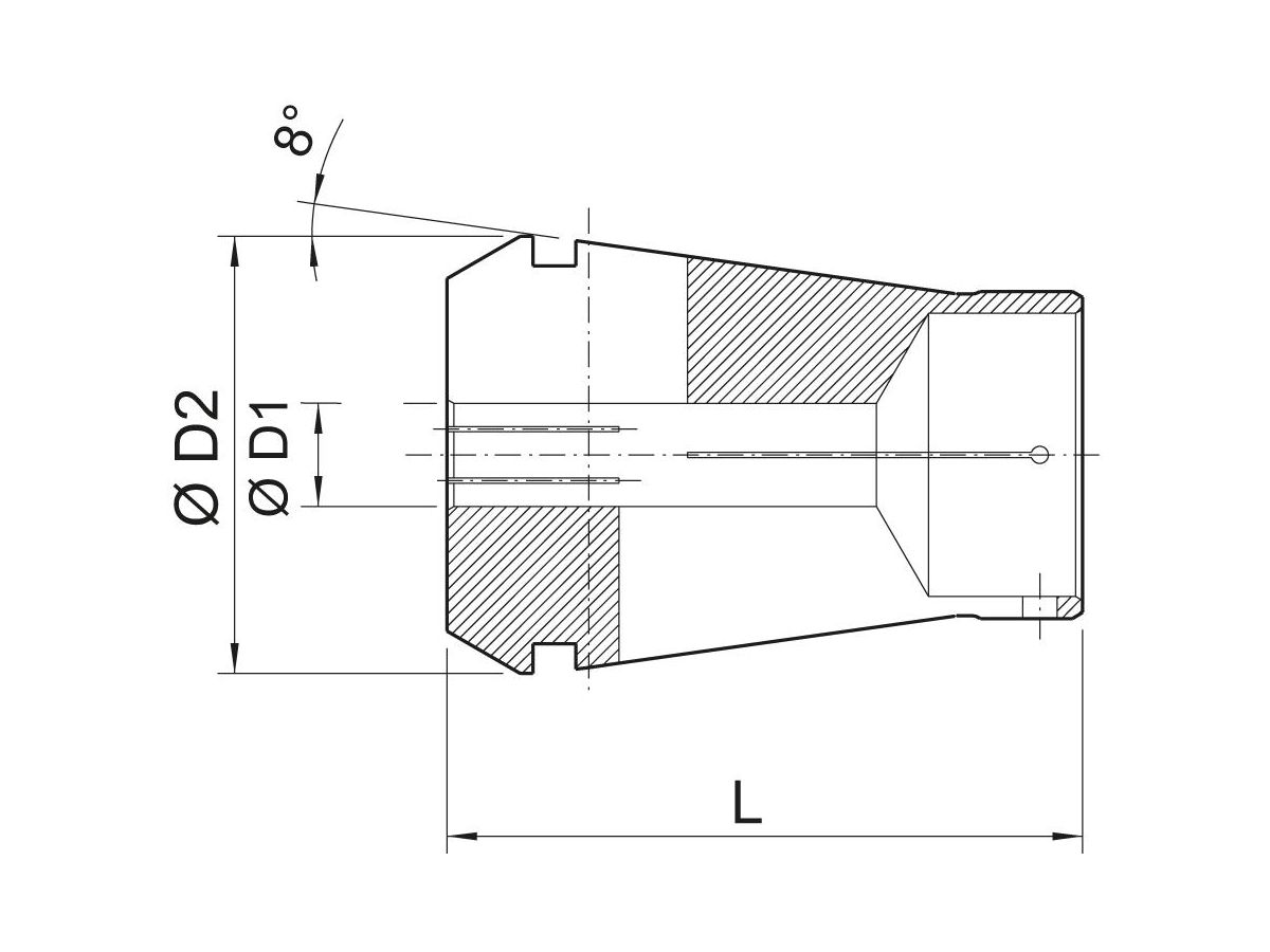 Spännhylsa POWER ER25 Ø12mm